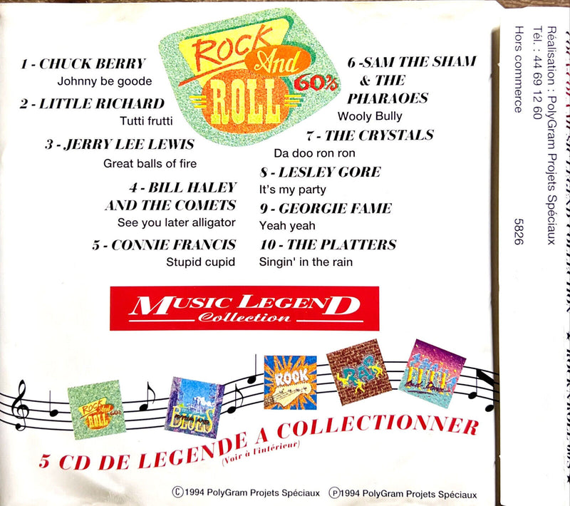 Compilation CD Coca-cola Music Legend Collection - Rock And Roll 60's - Promo