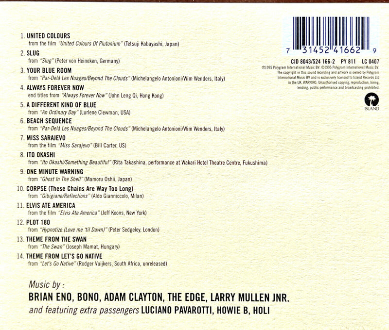 Passengers CD Original Soundtracks 1 - Europe