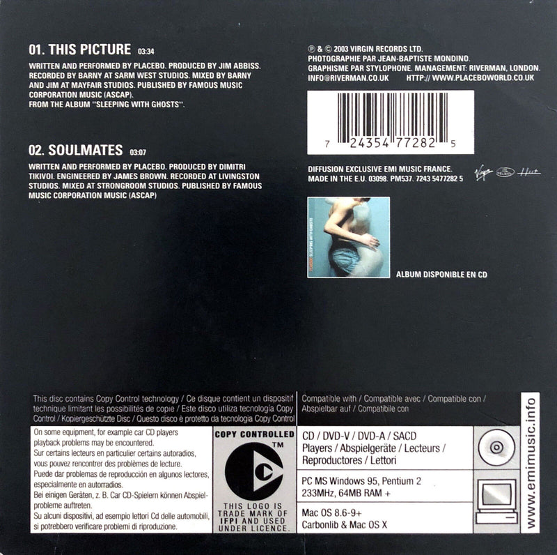 Placebo ‎CD Single This Picture - France (VG+/M)
