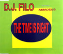 D.J. Filo Featuring Amadeus Maxi CD The Time Is Right - France (EX+/VG+)