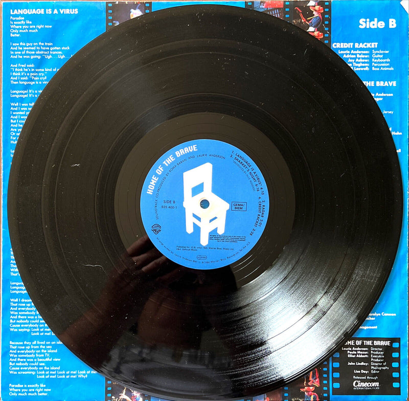 Laurie Anderson LP Home Of The Brave