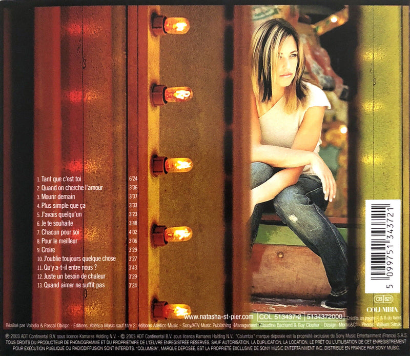 Natasha St-Pier ‎CD L'Instant D'après - France (EX/EX)