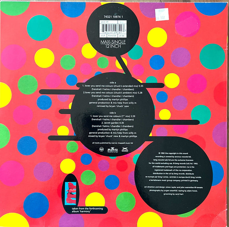 Londonbeat 12" Lover You Send Me Colours