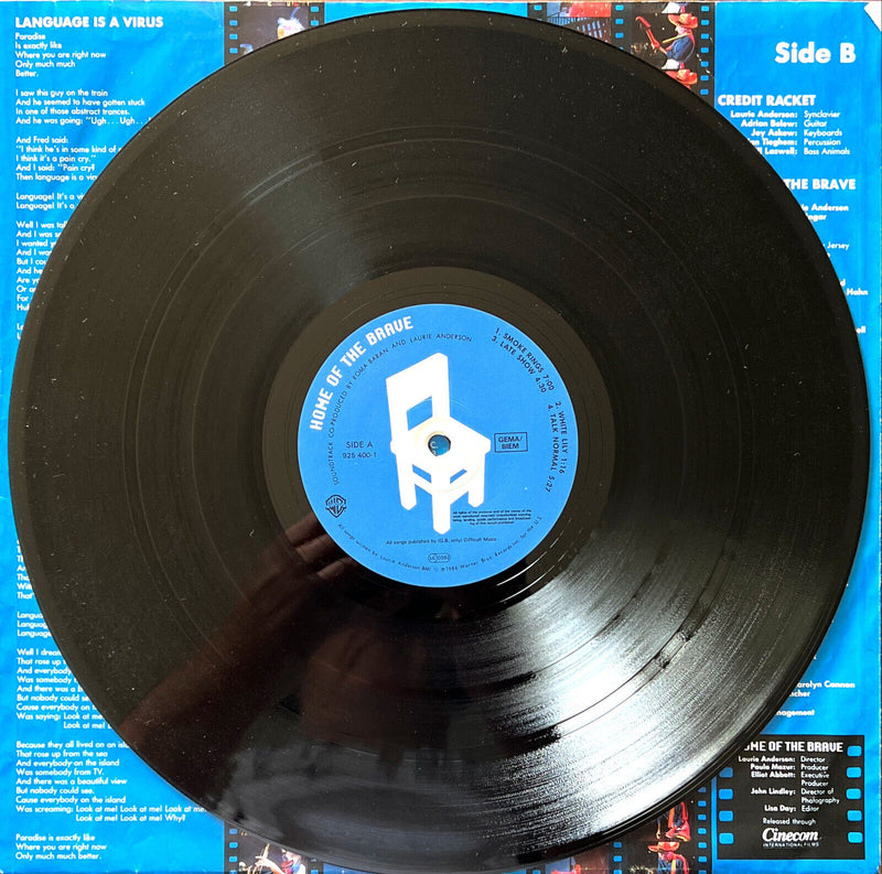 Laurie Anderson LP Home Of The Brave