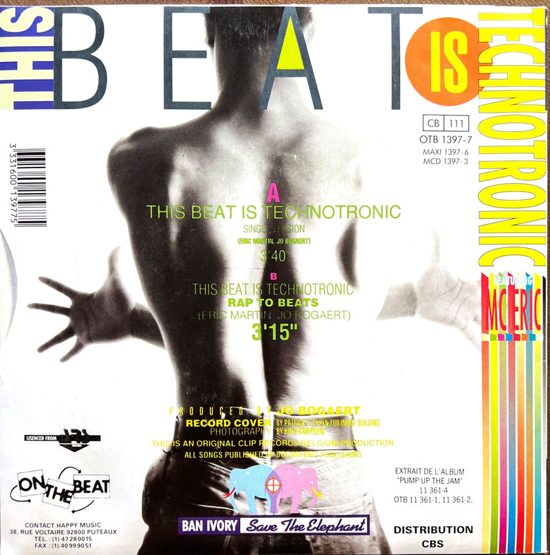 Technotronic 7" This Beat Is Technotronic - France