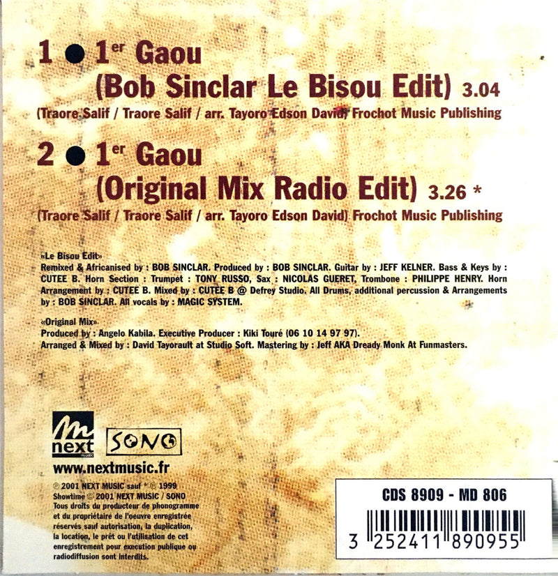 Magic System ‎CD Single 1er Gaou - France (VG/M)