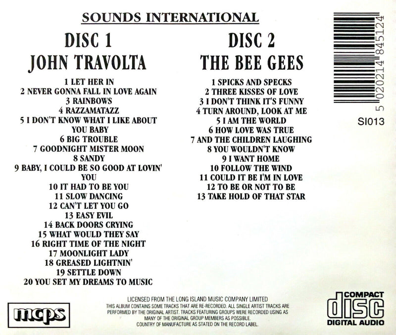 The Bee Gees / John Travolta 2xCD The Bee Gees / John Travolta - Europe (EX/EX)