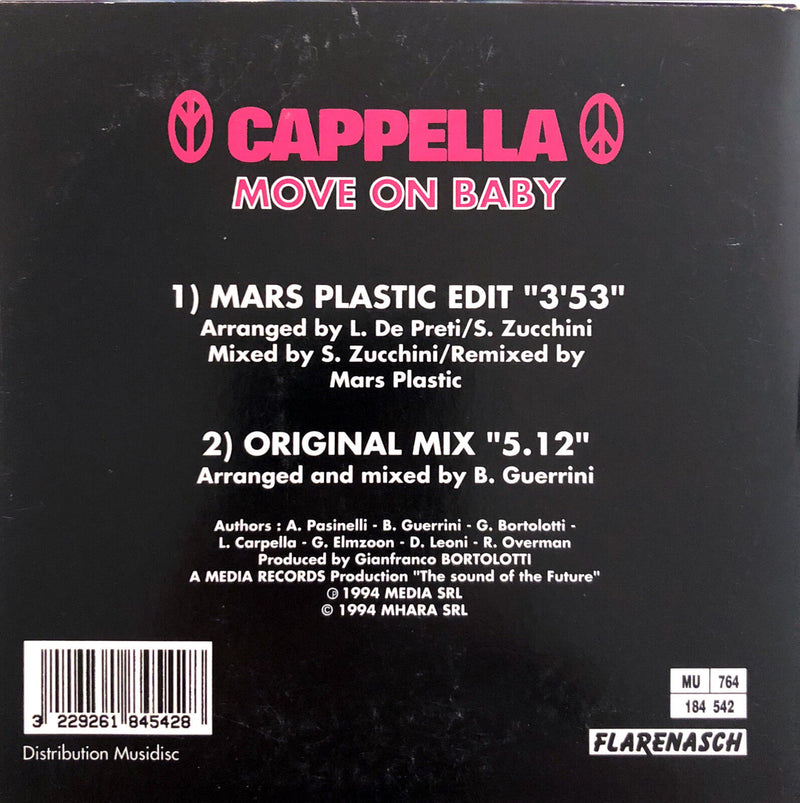 Cappella ‎CD Single Move On Baby - France (EX/EX+)