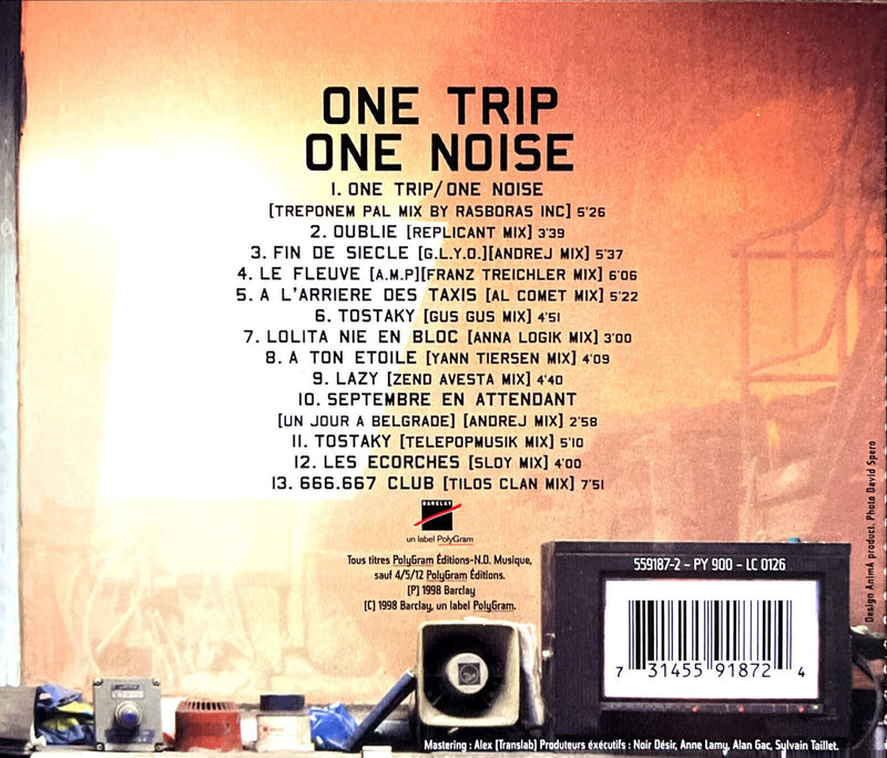 Noir Désir CD One Trip / One Noise