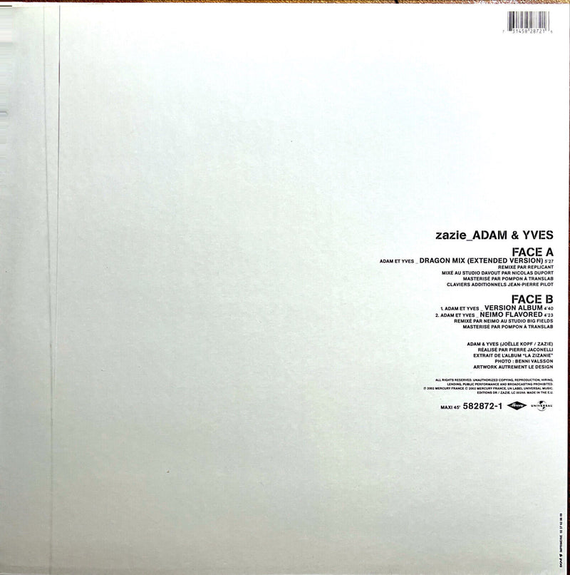 Zazie 12" Adam & Yves