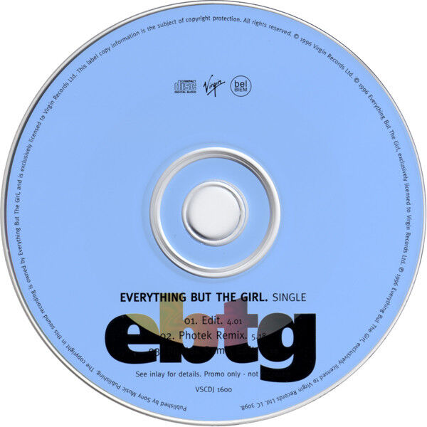 Everything But The Girl ‎CD Single Single - Promo - UK (EX+/EX+)