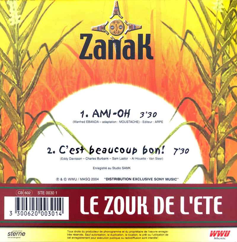 Zanak CD Single Ami-Oh - France (M/M)