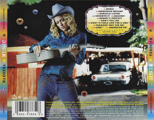 Madonna ‎CD Music (9362-47865-2) - Europe (M/M)