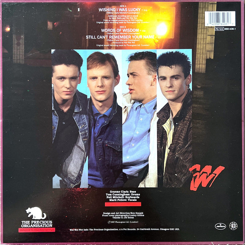 Wet Wet Wet 12" Wishing I Was Lucky - France