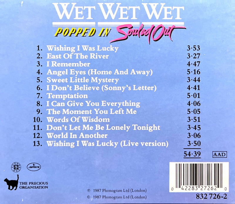Wet Wet Wet CD Popped In Souled Out - France PDO