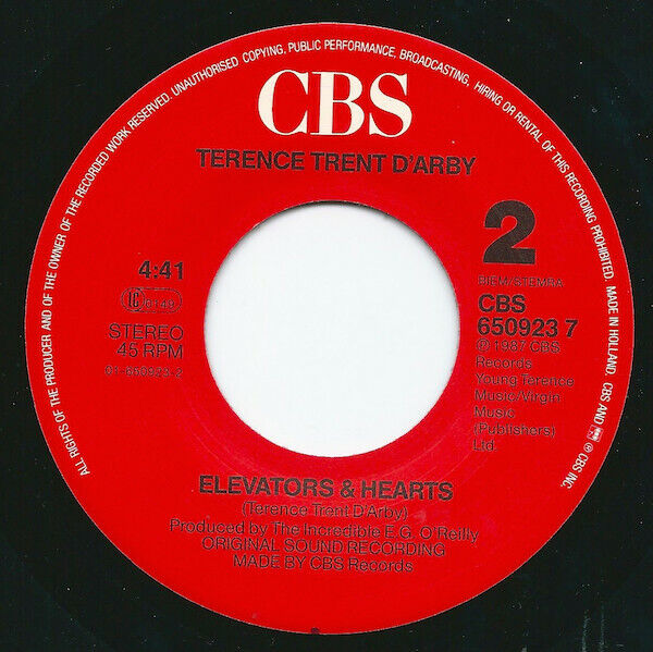 Terence Trent D'Arby 7" Wishing Well - Europe (VG+/EX)