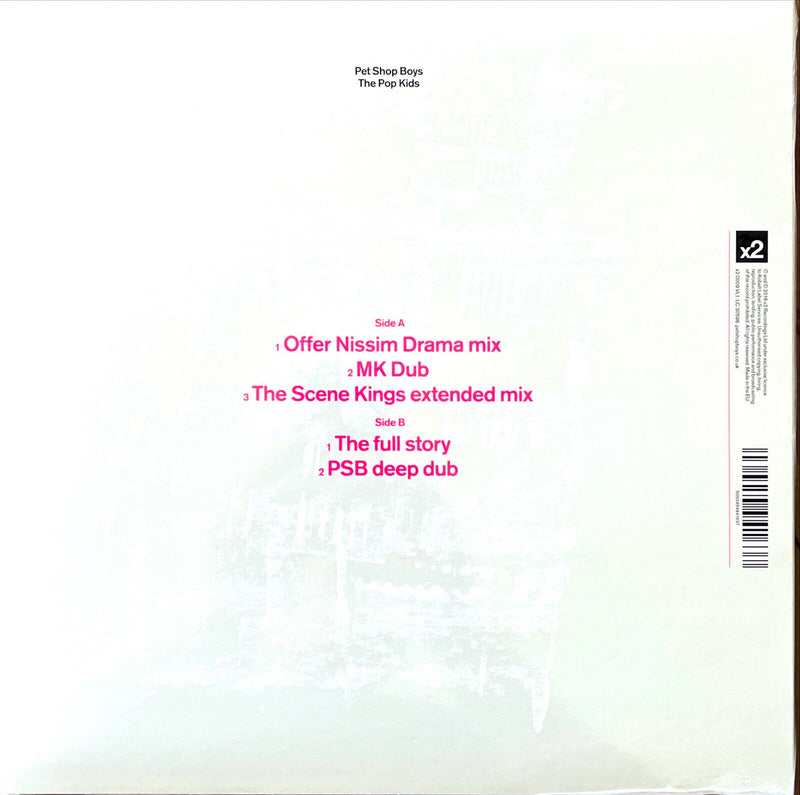Pet Shop Boys 12" The Pop Kids - White Vinyl