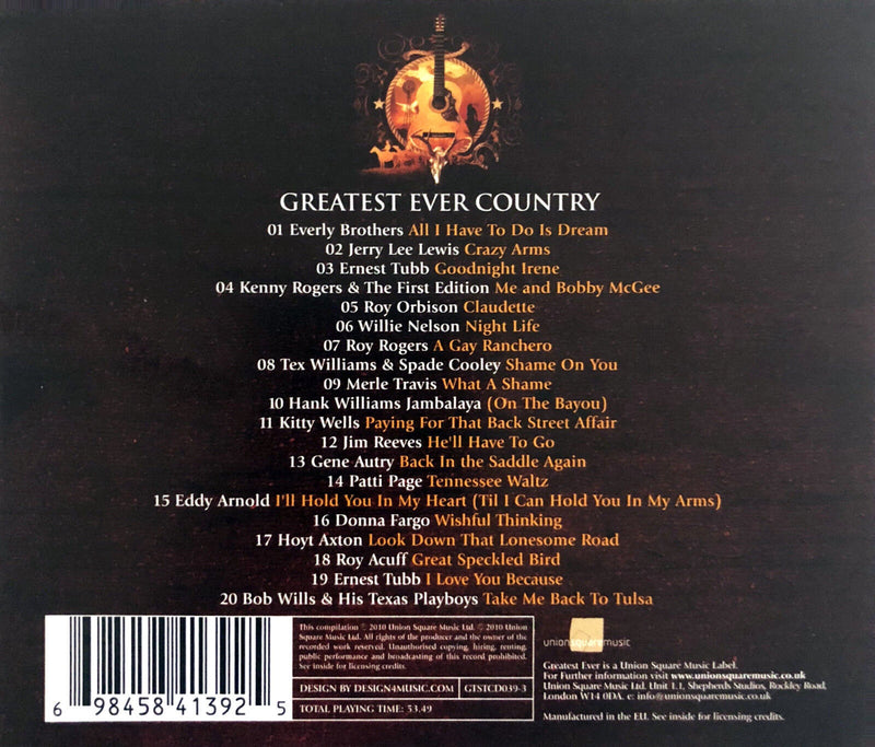 Compilation CD Greatest Ever - Country - Vol.3 - Europe (M/M)