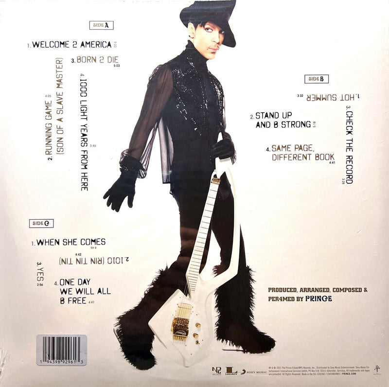 Prince 2xLP Welcome 2 America - Limited Edition, Clear Vinyl