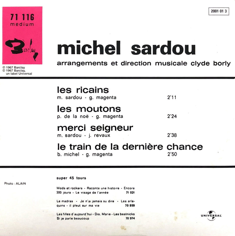 Michel Sardou ‎CD Single Les Ricains - Cardboard Sleeve - France (EX/EX+)