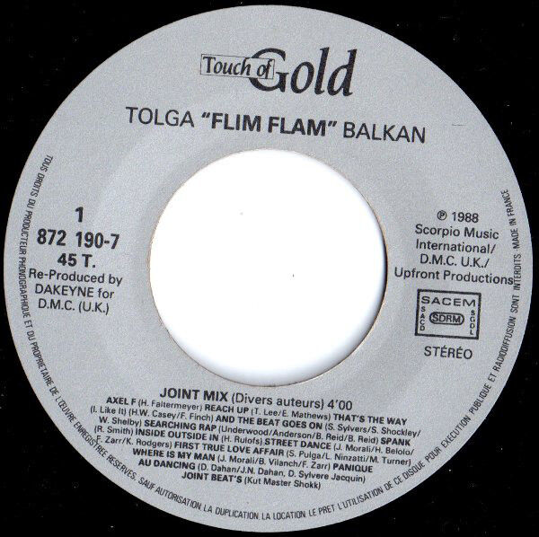 Tolga "Flim Flam" Balkan ‎7" Pump Up The Flim Flam - France (VG+/EX)