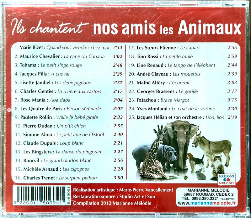 Various CD Ils Chantent Nos Amis Les Animaux