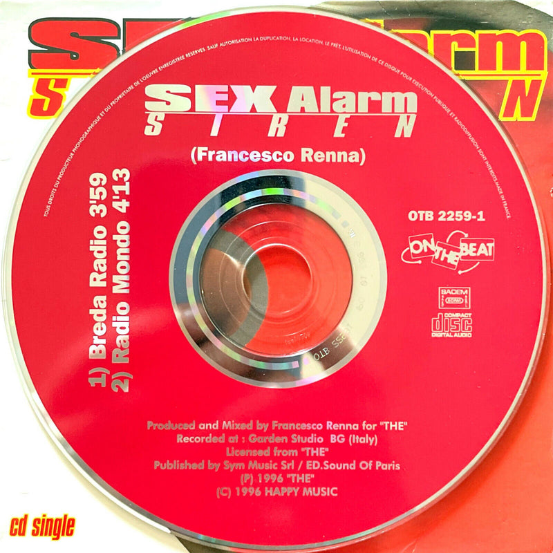 Sex Alarm ‎CD Single Siren - France (VG/VG+)