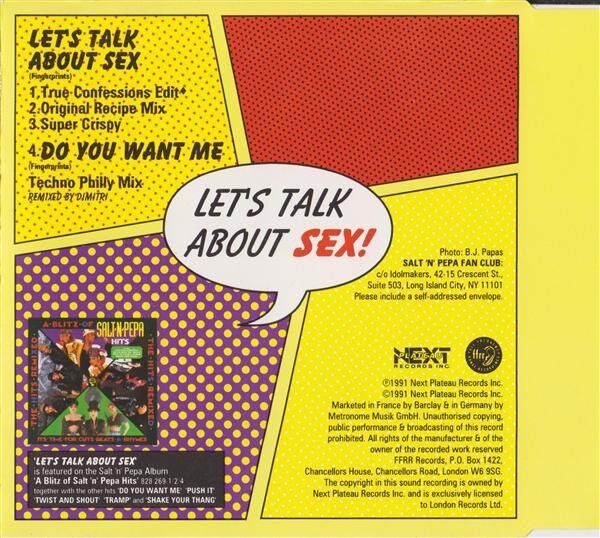 Salt-N-Pepa Maxi CD Let's Talk About Sex! - Europe (VG+/EX)