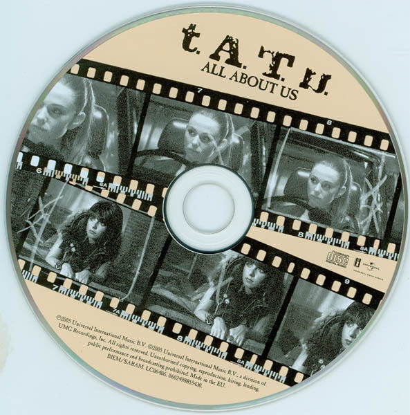 t.A.T.u. ‎CD Single All About Us - Holland (EX/EX+)