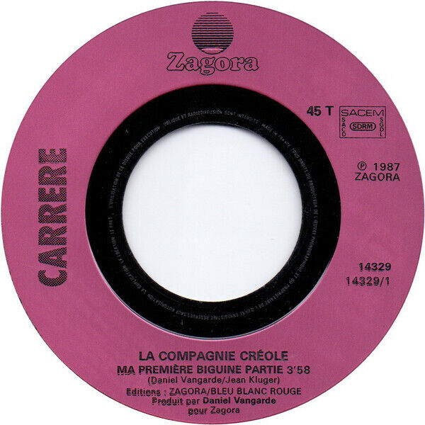 La Compagnie Créole ‎7" Ma Première Biguine-Partie - France (M/M)