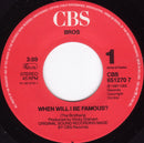 Bros ‎7" When Will I Be Famous? + Sticker - Europe (VG+/EX)