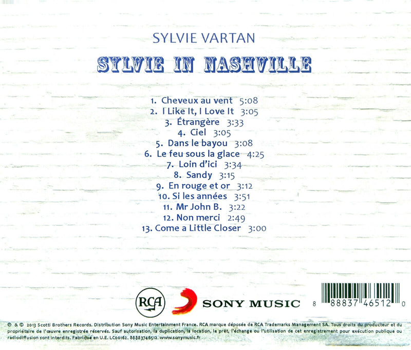 Sylvie Vartan ‎CD Sylvie In Nashville - France (M/M)