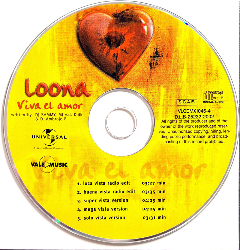 Loona Maxi CD Viva El Amor