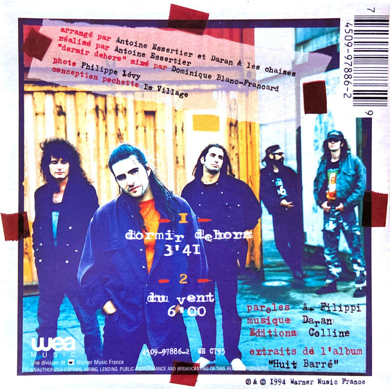 Daran & Les Chaises CD Single Dormir Dehors - France (M/M)