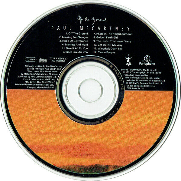 Paul McCartney ‎CD Off The Ground - UK (EX/EX+)