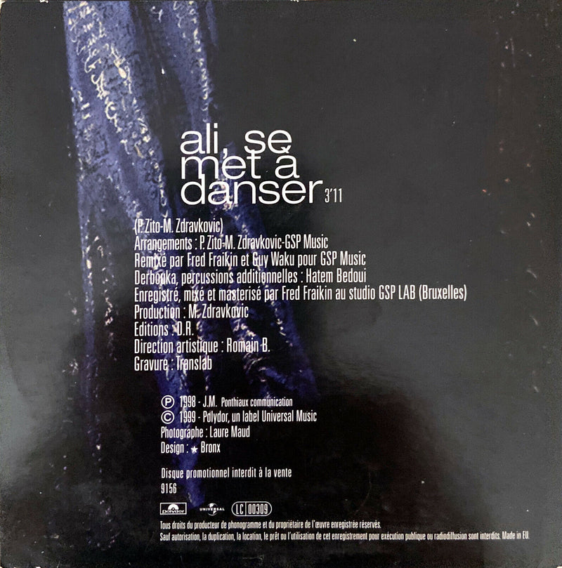 Nejma ‎CD Single Ali, Se Met A Danser - Promo - France (VG/EX)