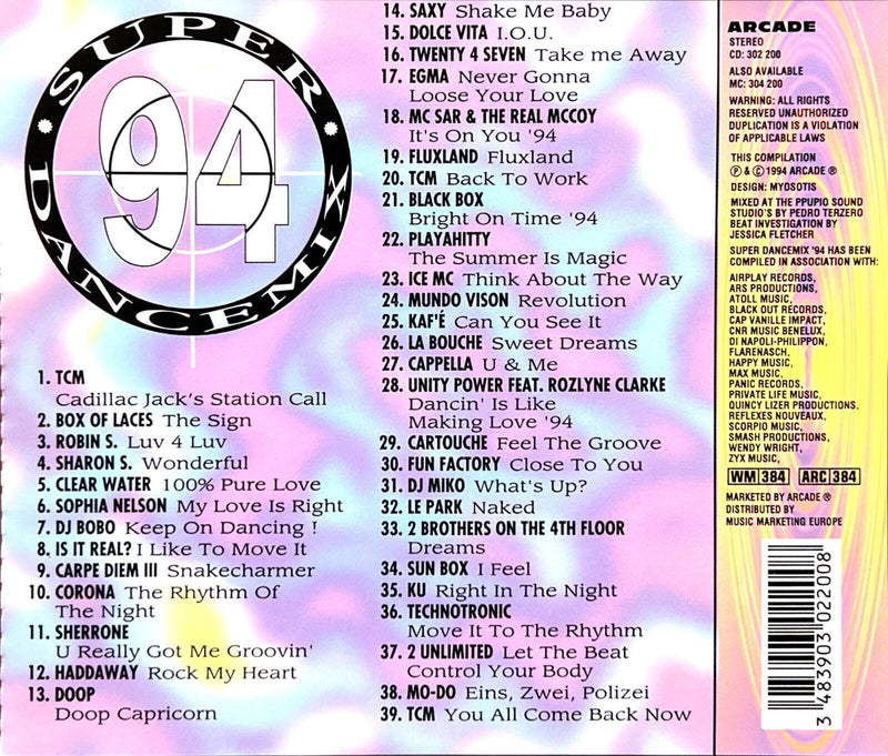Compilation CD Super Dance Mix 94