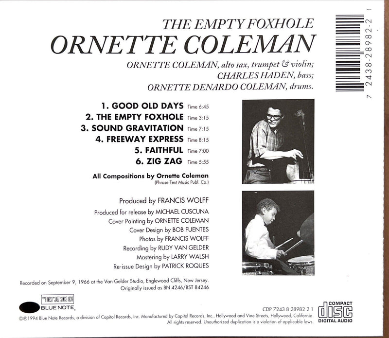 Ornette Coleman CD The Empty Foxhole