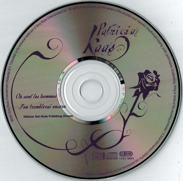 Patricia Kaas ‎CD Single Où Sont Les Hommes - Promo - France (EX/M)