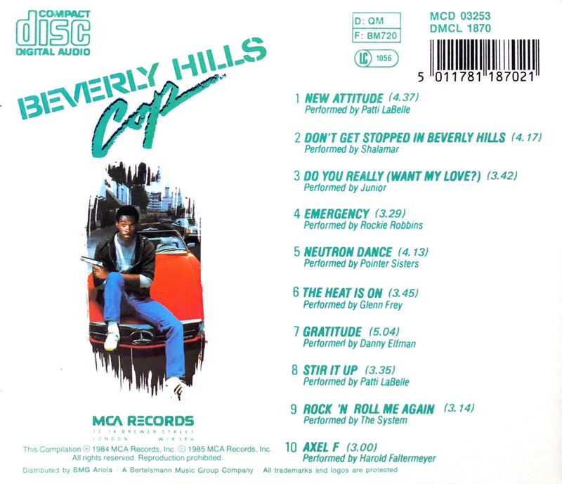 Compilation ‎CD Music From The Motion Picture Soundtrack - Beverly Hills Cop