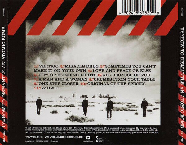 U2 ‎CD How To Dismantle An Atomic Bomb - Europe (EX/G+)