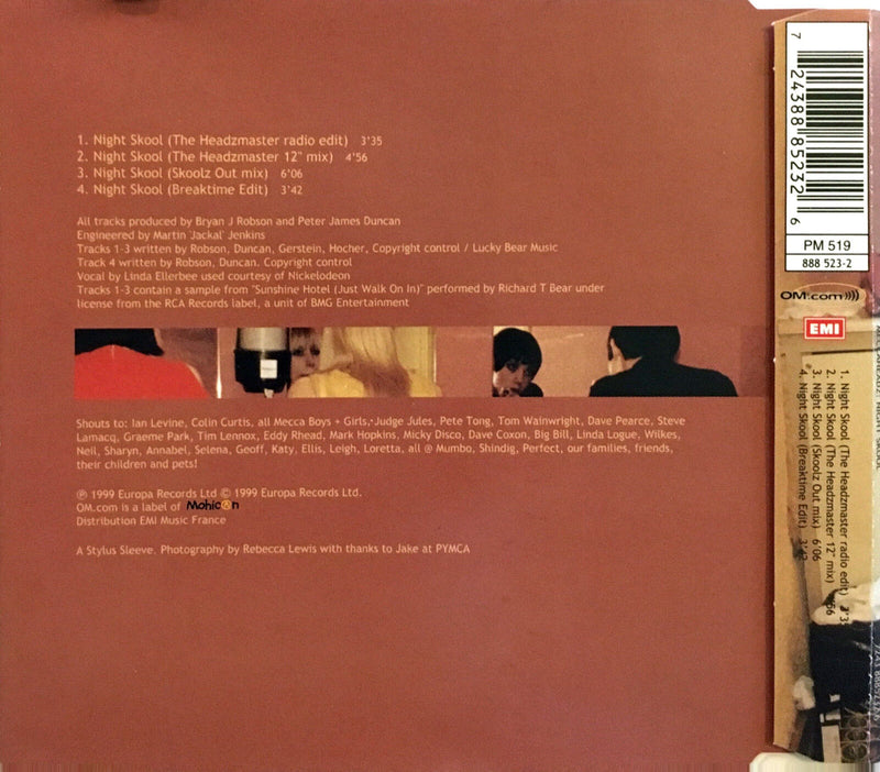 Meccaheadz Maxi CD Night Skool (What Does It Take To Be A Hip DJ?) - England