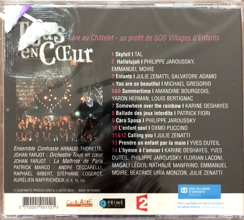 Tous En Cœur ‎CD Live Au Châtelet - France (M/M - Scellé)