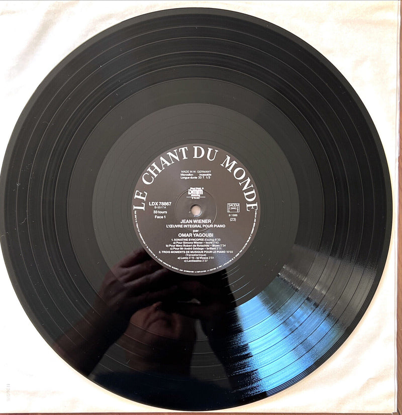 Jean Wiener, Omar Yagoubi 2xLP L'Œuvre Integrale Pour Piano