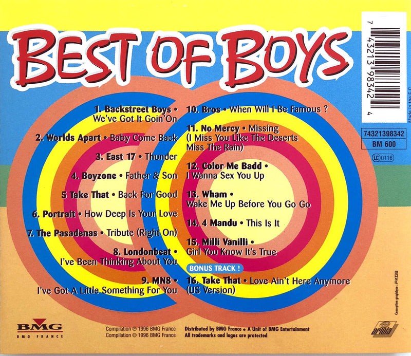 Compilation ‎CD Best Of Boys - France (EX+/EX+)
