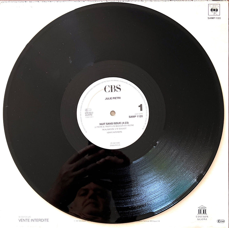 Julie Pietri 12" Nuit Sans Issue - Promo - France