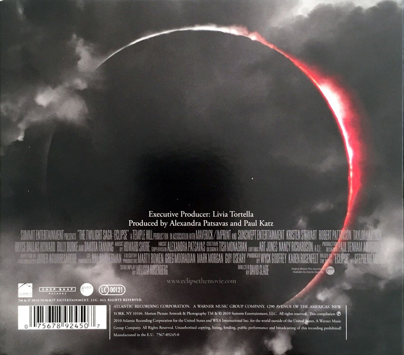 Compilation CD The Twilight Saga Eclipse (Original Motion Picture Soundtrack) -