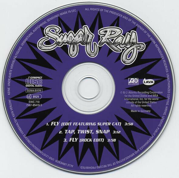 Sugar Ray CD Single Fly - Europe (EX+/EX+)