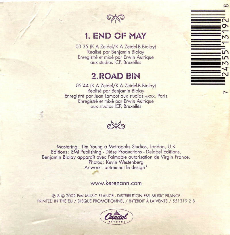 Keren Ann CD Single 3" La Tentation - France (VG+/EX+)