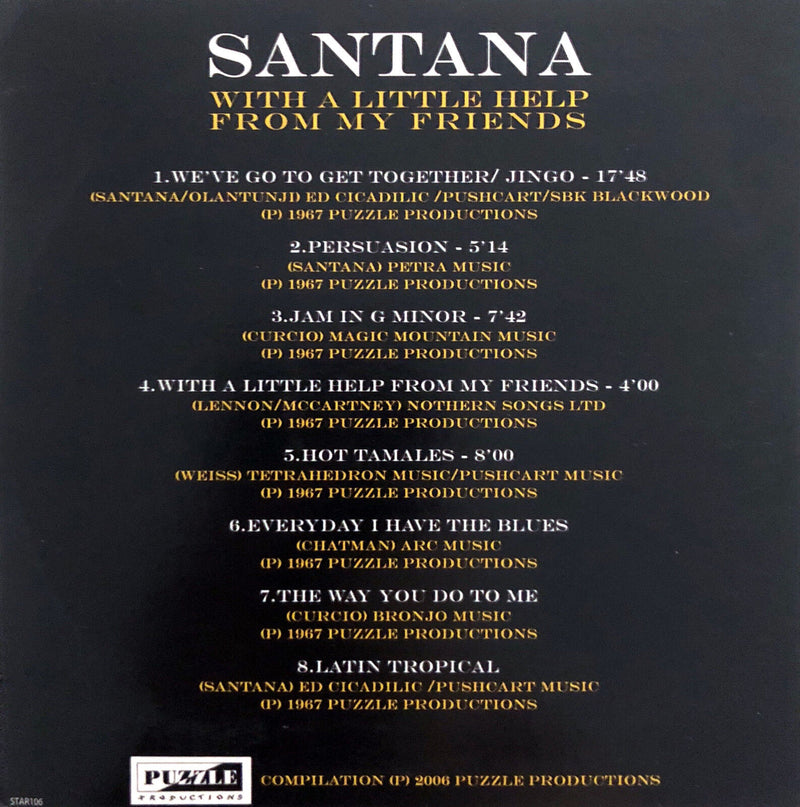 Santana CD With A Little Help From My Friends (VG/EX)